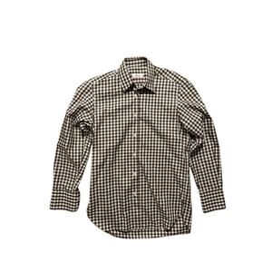 Vintage Giangi Napoli Plaid Button Down Shirt‎ 100% Cotton Size 40 Made In Italy